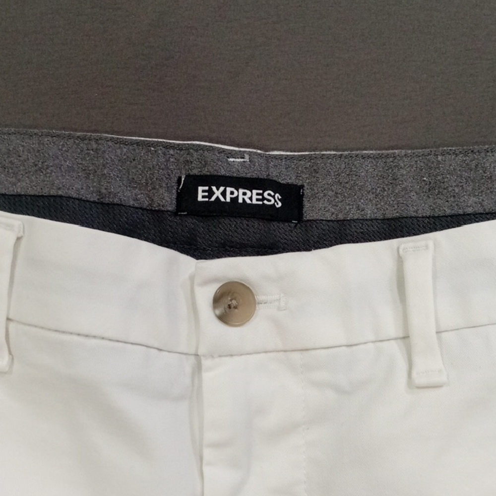 Express Men's White Chinos - Picture 4 of 7
